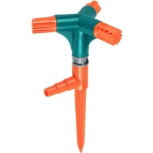 Hakay Kısa Memeli 3'lü Bahçe Sulama Fıskiyesi – Yeşil ve Turuncu