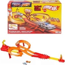 Hakay 1:64 Ölçekli Metal Araçlarla Yarış Seti, Kolay Birleştirilebilir Otoyol