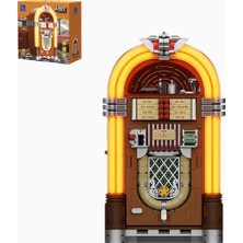 Pantasy Retro Jukebox Yapım Seti Ses ve Madeni Para Mekanizmalı Koleksiyon Modeli
