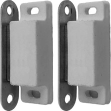 Hakay Mıknatıslı Tutucu Kilit Seti, 2'li Beyaz