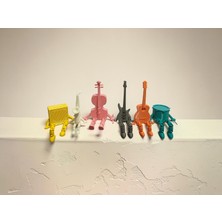 3D Tasarım Mini Müzik Aletleri Figür Seti (6lı)