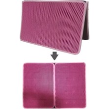 Hakay Elekli Kedi Tuvalet Önü Paspası, 82X60 cm (Pembe)