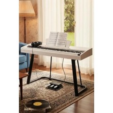 Hakay Taşınabilir Dijital Piyano - 88 Tuş, Bluetooth, Stand ve Kulaklık ile