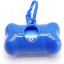 Hakay Kemik Şeklinde Dışkı Poşeti Taşıma Çantası, 1 Adet + 15 Poşet