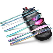 Hakay 8 Parça Paslanmaz Çelik Yolculuk Seti