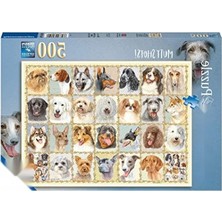 Hakay 500 Parça Eğlenceli Köpek Portreleri Puzzle