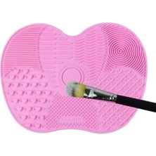 Hakay Pratik Silikon Makyaj Fırça Temizleme Pedi, 15 cm