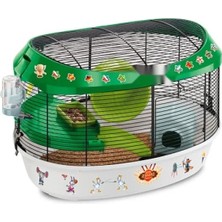 Hakay Şeffaf Plastik Hamster Kafesi - Iki Katlı Tasarım, 50 x 34 x 33 cm