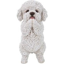 Hakay Polireçine Yapılmış Beyaz/siyah Hayvan Heykeli