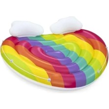 Hakay Rainbow Dreams Şişirilebilir Ada - 2 Kişilik, 164 cm