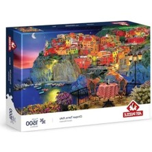 Hakay 1500 Parça Cinque Terre Manzarası Puzzle - Yüksek Kalite ve Detaylı Tasarım