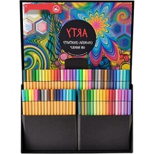 Hakay Yüksek Kaliteli Ince Keçe Uçlu Kalem ve Boya Kalemi Seti, 68 Renk Seçeneği