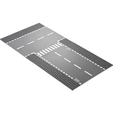 Hakay LEGO City Düz ve T Kavşak Yol Plakası Seti, 2 Parça