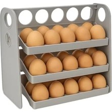 Hakay 30 Hazneli Yumurta Organizeri - Katlanır ve Tarih Kayıt Fonksiyonlu