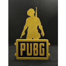 Goka 3D Craft Pubg Battlegrounds Silüet Duvar Dekoru - Oyuncu Odası Tablosu - 23 x 16 x 0,7 cm