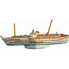 Hakay El Yapımı Akrilik Boyama Vapur Modeli, 15 Cm, Tarihi Dekoratif Parça