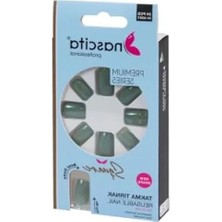 Hakay 24 Adet Renkli Takma Tırnak Seti - Kare Model