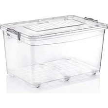 Hakay 50 Lt Tekerlekli Plastik Saklama Kabı