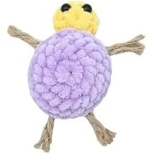 Hakay Hasır Ayaklı Kadife Kaplumbağa Kedi Oyuncağı - Eğlenceli Oyun Arkadaşı