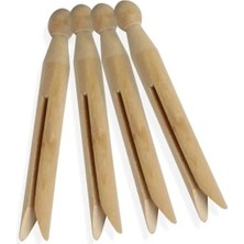 Hakay 100 Adet Doğal Ahşap Mandal - Çok Amaçlı Kullanım