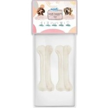 Hakay Beyaz Renkli 12 cm Uzunluğunda 2'li Kemik Seti