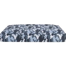 Hakay Mavi Kamuflaj Desenli Köpek Yatağı (60X90 Cm)