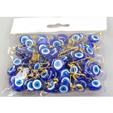 Hakay 50 Adet Çatal Iğneli Nazar Boncuğu - Hobi Malzemesi