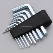 Hakay 9 Parça Krom Kaplamalı Alyan Seti, Dayanıklı Çelik