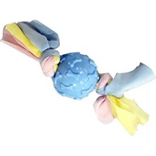 Hakay Mavi Kauçuk Diş Kaşıma Oyuncağı, Kemik Desenli