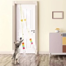 Hakay Renkli Elastik Kendinden Yapışkanlı Kedi Oyun Oltası