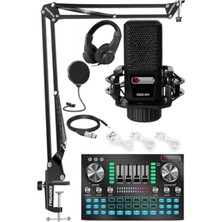 Hakay Efektli Ses Kartı ve Mikrofon Seti - Canlı Yayın Için