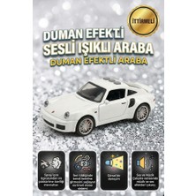 Farbu Oyuncak Duman Atan 3 Buton Fonksiyonlu Sesli Işıklı Müzikli Sürtmeli Kapıları Açılan Porsche Oyuncak Araba