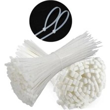 Hakay 3,6X300 mm Beyaz Plastik Kablo Bağı - 100 Adet