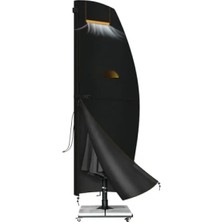 Hakay Dayanıklı Bahçe Şemsiye Kılıfı, Su Geçirmez (265-40/70/40 Cm) Siyah