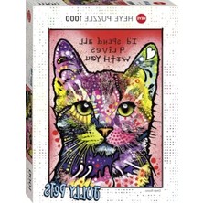 Hakay 1000 Parça Modern Sanat ve Hayvan Temalı Puzzle