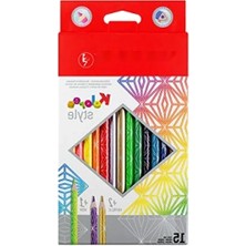 Hakay 15'li Renkli Boya Kalemi Seti