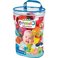 Hakay 40 Adet Yumuşak Küp Seti, Şeffaf Kız Çantası ile