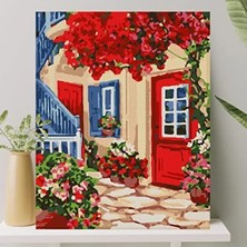 Hakay Numaralandırılmış Sayılarla Boyama Tuval Seti (40X50 Cm) - Kırmızı Kapı Tasarımı