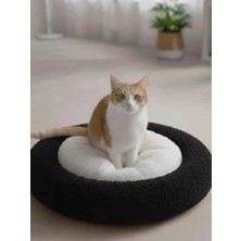 Hakay Yumuşak Peluş Kedi ve Köpek Yatağı - 50X50 cm (Siyah)