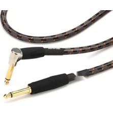 Hakay 3 Metre Uzunluğunda Açılı Enstrüman Kablosu