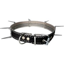 Hakay Büyük Boy Dikenli Köpek Tasması - Siyah, 65 cm