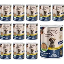 Hakay Tavuklu ve Jöleli Yavru Köpek Konserve Mama 400 gr x 12