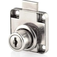 Hakay Alüminyum Metal Kare Dolap Çekmece Kilidi - Matkap Gerektirmeyen Kolay Kurulum