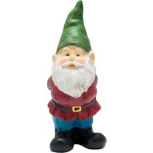 Hakay Alp Yeşili Bahçe Cücesi Heykeli, 28 cm Yükseklik, Eğlenceli Tasarım