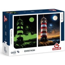Hakay 1000 Parça Neon Yıldız Kapısı Puzzle - Gece Parlayan Tasarım