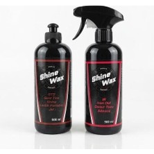 Shine Wax Jant Temizleyici & Lastik Parlatıcı Sprey 500 ml 2'li Set