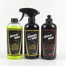 Shine Wax Hızlı Cila & Lastik Parlatıcı Sprey 500 ml 2'li Set