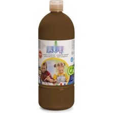 Hakay Süper Yıkanabilir Kahverengi Tempera Boya, 1000 ml