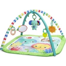 Hakay Orman Temalı Katlanır Bebek Aktivite Matı ve Oyuncak Çubuğu, Yeşil