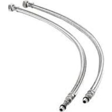 Hakay Paslanmaz Çelik Flex Bağlantı Hortumu - 3/8 M8 (60 Cm, 2 Adet)